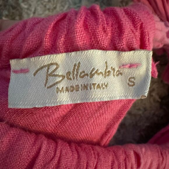 Bellambra Pink Italian Linen Mini Halter Dress S - Picture 3 of 7